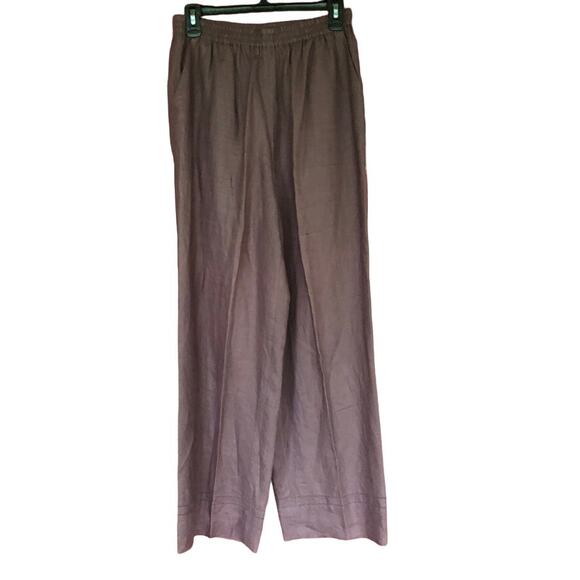 Neiman Marcus Pants 100% Linen Pockets Pull On Lightweight Lagenlook Sz Medium - Picture 1 of 7